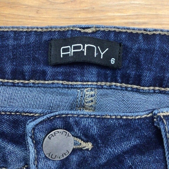 Ap.ny jeans floral embroidered denim size 6 - Picture 5 of 14
